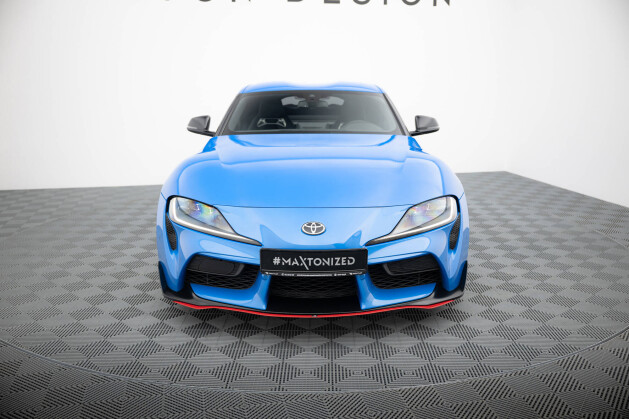 Cup Spoilerlippe Front Ansatz V.3 passend für Toyota Supra Mk5 rot Hochglanz