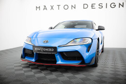 Cup Spoilerlippe Front Ansatz V.3 passend für Toyota Supra Mk5 rot Hochglanz