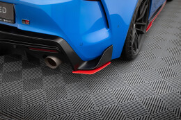 Street+ Heck Ansatz Flaps V.2 passend für Toyota Supra Mk5 schwarz Hochglanz