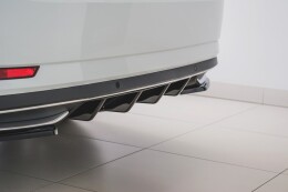 Heck Ansatz Diffusor passend für Skoda Superb Liftback / Combi Mk3 FL schwarz Hochglanz