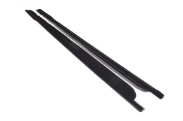 Seitenschweller Ansatz Cup Leisten passend für Skoda Superb Liftback / Combi Mk3 Facelift schwarz Hochglanz