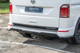 Heck Ansatz Diffusor passend für VW T6 schwarz Hochglanz