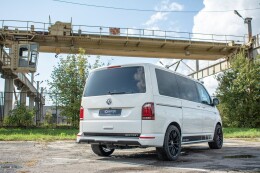Heck Ansatz Diffusor passend für VW T6 schwarz Hochglanz
