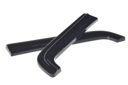 Heck Ansatz Flaps Diffusor passend für VW T6 schwarz Hochglanz
