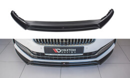 Cup Spoilerlippe Front Ansatz V.3 passend für Skoda Superb Liftback / Combi Mk3 Facelift schwarz Hochglanz