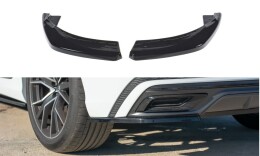 Heck Ansatz Flaps Diffusor für Audi Q8 S-line Carbon...