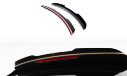 Oberer Heck Spoiler Aufsatz Abrisskante passend für Audi Q8 Mk1 Facelift schwarz Hochglanz