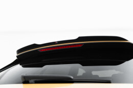 Oberer Heck Spoiler Aufsatz Abrisskante passend für Audi Q8 Mk1 Facelift schwarz Hochglanz