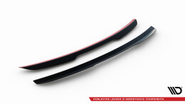 Oberer Heck Spoiler Aufsatz Abrisskante passend für Audi Q8 Mk1 Facelift schwarz Hochglanz