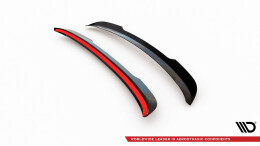Heck Spoiler Aufsatz Abrisskante passend für BMW X5 E70 Facelift M Paket schwarz Hochglanz