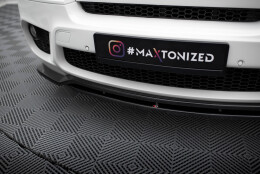 Cup Spoilerlippe Front Ansatz passend für BMW X5 E70 Facelift M Paket schwarz Hochglanz