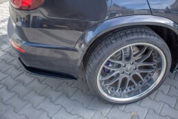 Heck Ansatz Flaps Diffusor für BMW X5 E70 Facelift M Paket schwarz Hochglanz