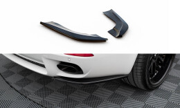 Heck Ansatz Flaps Diffusor passend für BMW X5 E70 Facelift M Paket schwarz Hochglanz