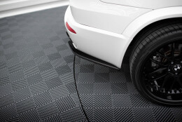 Heck Ansatz Flaps Diffusor passend für BMW X5 E70 Facelift M Paket schwarz Hochglanz