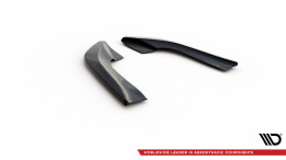 Heck Ansatz Flaps Diffusor passend für BMW X5 E70 Facelift M Paket schwarz Hochglanz