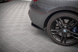 Heck Ansatz Flaps Diffusor passend für BMW 1er F20 Facelift M-power schwarz Hochglanz