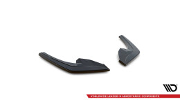 Heck Ansatz Flaps Diffusor passend für BMW 1er F20 Facelift M-power schwarz Hochglanz