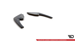 Heck Ansatz Flaps Diffusor passend für BMW 1er F20 Facelift M-power schwarz Hochglanz