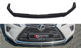 Cup Spoilerlippe Front Ansatz für Lexus NX Facelift schwarz Hochglanz