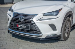 Cup Spoilerlippe Front Ansatz für Lexus NX FL schwarz Hochglanz