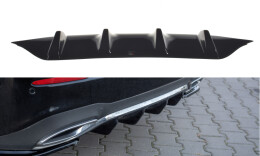 Heck Ansatz Diffusor passend für Mercedes-Benz E43 AMG / AMG-Line Limousine / Kombi W213 / S213 schwarz Hochglanz