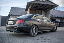 Seitenschweller Ansatz Cup Leisten passend für Mercedes-Benz E43 AMG / AMG-Line Limousine / Kombi W213 / S213 schwarz Hochglanz