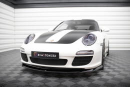 Cup Spoilerlippe Front Ansatz V.1 passend für Porsche 911 Carrera 997 Facelift schwarz Hochglanz