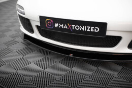 Cup Spoilerlippe Front Ansatz V.1 passend für Porsche 911 Carrera 997 Facelift schwarz Hochglanz