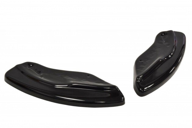 Heck Ansatz Flaps Diffusor passend für Audi TT S 8J schwarz Hochglanz