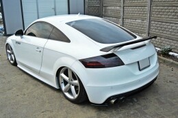 Heck Ansatz Flaps Diffusor passend für Audi TT S 8J schwarz Hochglanz