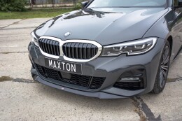 Cup Spoilerlippe Front Ansatz V.1 passend für BMW 3er G20 M Paket schwarz Hochglanz