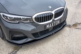 Cup Spoilerlippe Front Ansatz V.3 passend für BMW 3er G20 M Paket schwarz Hochglanz