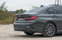 Mittlerer Cup Diffusor Heck Ansatz für BMW 3er G20 M Paket schwarz Hochglanz