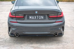 Mittlerer Cup Diffusor Heck Ansatz passend für BMW 3er G20 M Paket schwarz Hochglanz