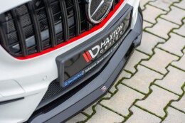 Cup Spoilerlippe Front Ansatz passend für Mercedes A45 AMG W176 schwarz Hochglanz