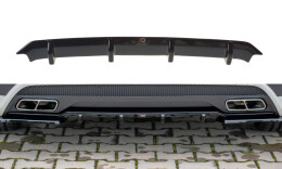 Heck Ansatz Diffusor passend für Mercedes A45 AMG W176 schwarz Hochglanz