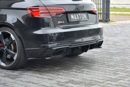 Heck Ansatz Flaps Diffusor passend für Audi RS3 8V...