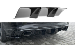 Heck Ansatz Diffusor passend für Audi RS3 8V FL Sportback schwarz Hochglanz