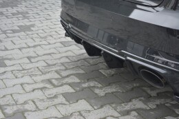 Heck Ansatz Diffusor passend für Audi RS3 8V FL Sportback schwarz Hochglanz