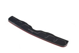 Mittlerer Cup Diffusor Heck Ansatz V.1 für Subaru WRX STI schwarz+Rot Hochglanz