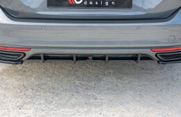 Heck Ansatz Diffusor passend für VW Passat R-Line B8...