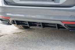 Heck Ansatz Diffusor passend für VW Passat R-Line B8 schwarz Hochglanz