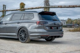 Heck Ansatz Diffusor passend für VW Passat R-Line B8 schwarz Hochglanz