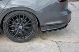 Heck Ansatz Flaps Diffusor für VW Passat R-Line B8 schwarz Hochglanz