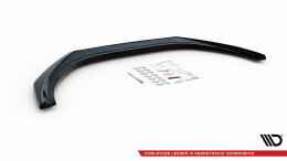 Cup Spoilerlippe Front Ansatz passend für Volvo V40 schwarz Hochglanz