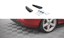 Heck Ansatz Flaps Diffusor passend für Volvo V40 schwarz Hochglanz