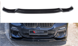 Cup Spoilerlippe Front Ansatz für BMW X4 M-Paket G02 schwarz matt