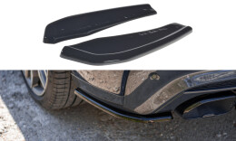 Heck Ansatz Flaps Diffusor passend für BMW X4 M40i G02 schwarz Hochglanz