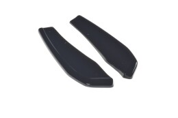 Heck Ansatz Flaps Diffusor passend für BMW X4 M40i G02 schwarz Hochglanz