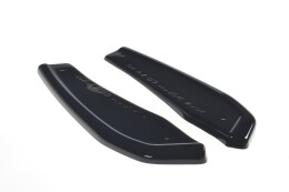 Heck Ansatz Flaps Diffusor passend für BMW X4 M40i G02 schwarz Hochglanz